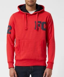French Connection Overhead Varsity Drawstring Hoodie