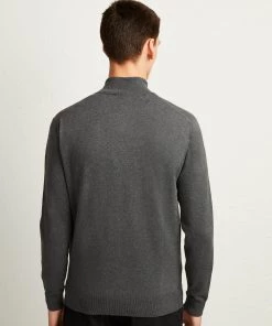 French Connection Stretch Cotton Half-Zip Jumper