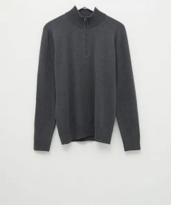 French Connection Stretch Cotton Half-Zip Jumper