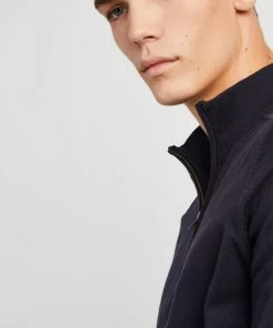 French Connection Jumpers & Cardigans Stretch Cotton Half-Zip Jumper