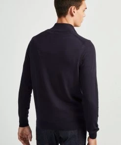 French Connection Jumpers & Cardigans Stretch Cotton Half-Zip Jumper