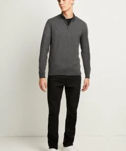 French Connection Stretch Cotton Half-Zip Jumper