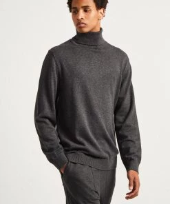 French Connection Stretch Cotton Roll Neck Jumper