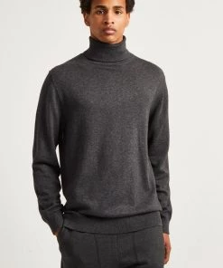 French Connection Stretch Cotton Roll Neck Jumper
