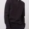 French Connection Jumpers & Cardigans Stretch Cotton Zip Polo Top
