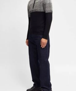 French Connection Sale Graphic Jacquard Half-Zip Jumper