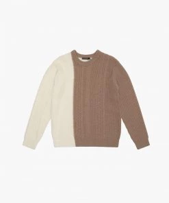 French Connection Cable Rib Colour-Block Jumper