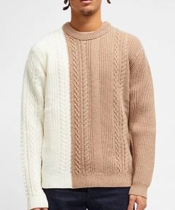 French Connection Cable Rib Colour-Block Jumper