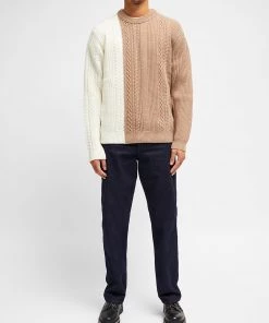 French Connection Cable Rib Colour-Block Jumper