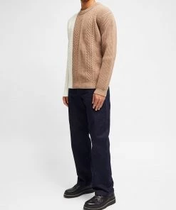French Connection Cable Rib Colour-Block Jumper