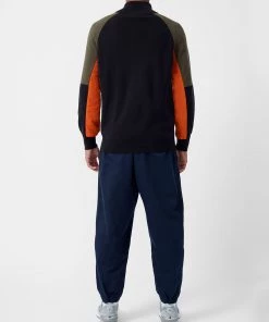 French Connection Colour-Block Hybrid Half-Zip Jacket New In