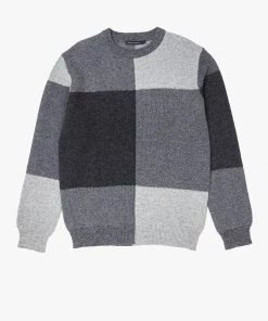 French Connection Patchwork Check Jumper