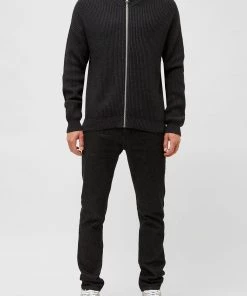 French Connection Rib Knit Zip Through Bomber Trending