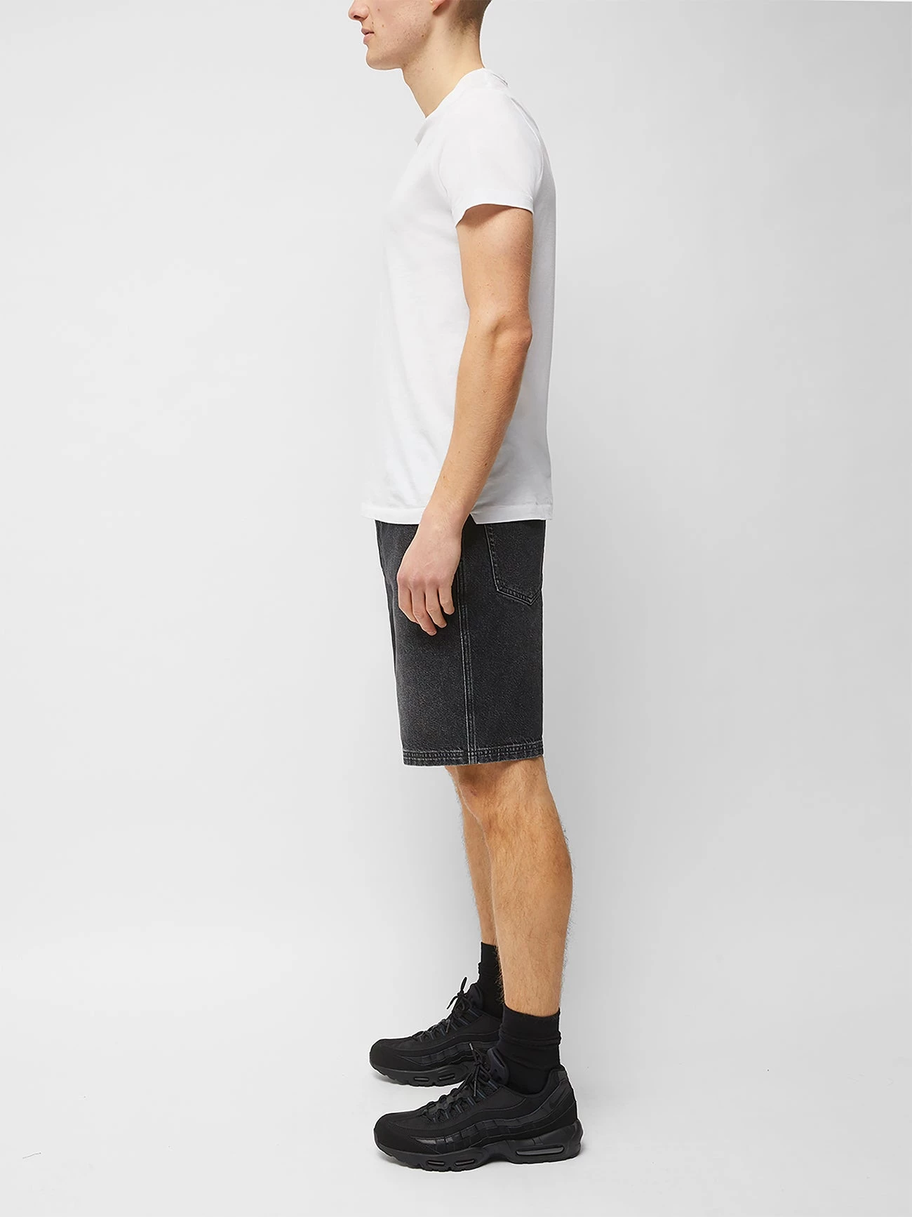 French Connection New In Black Denim Shorts 4 French Connection New In Black Denim Shorts