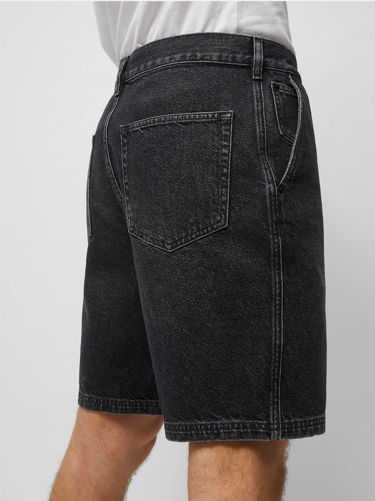 French Connection New In Black Denim Shorts 5 French Connection New In Black Denim Shorts