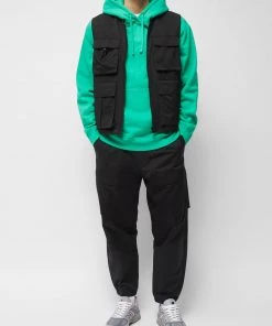 French Connection Soapy Cotton Nylon Gilet New In