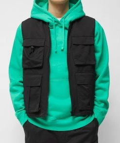 French Connection Soapy Cotton Nylon Gilet New In