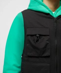 French Connection Soapy Cotton Nylon Gilet New In