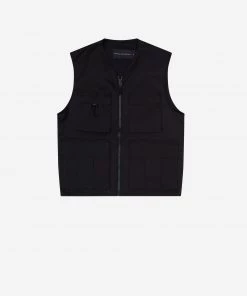 French Connection Soapy Cotton Nylon Gilet New In