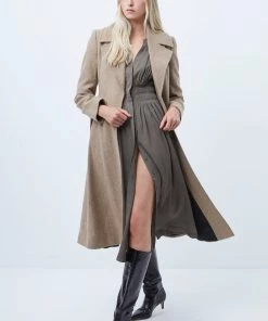 French Connection Balia Tweed Belted Coat
