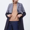 French Connection Erita Colourblock Felt Coat Sale