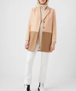French Connection Sale Fava Platform Felt Coat