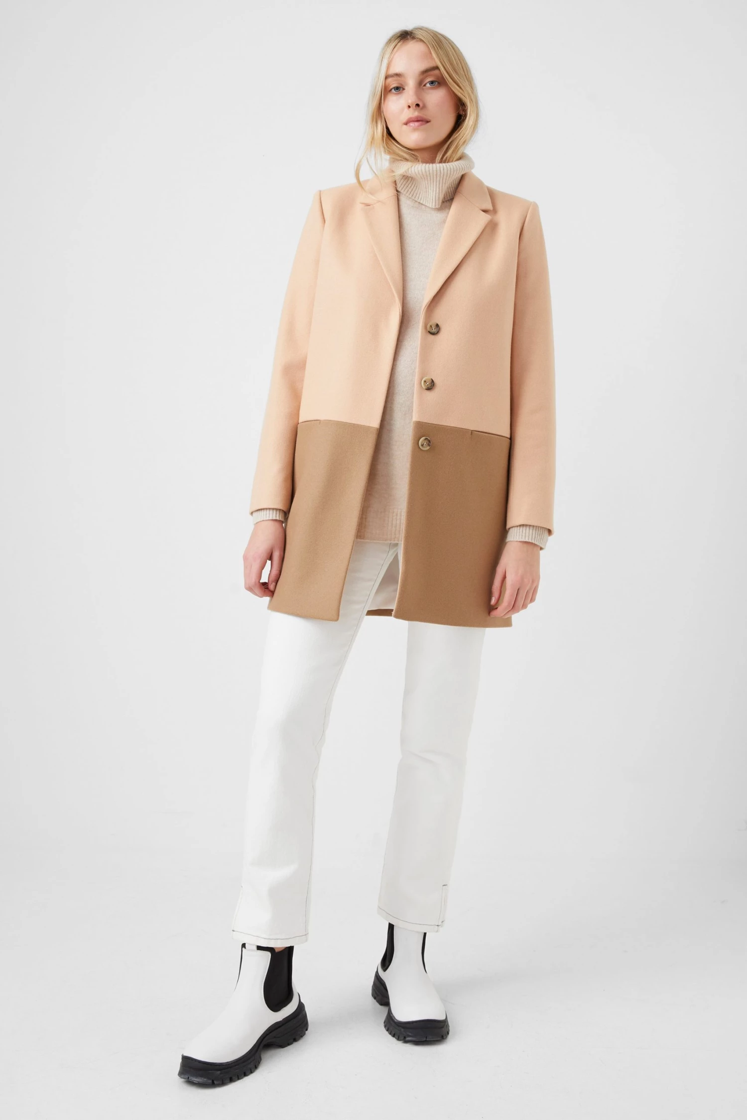 French Connection Sale Fava Platform Felt Coat 3 French Connection Sale Fava Platform Felt Coat