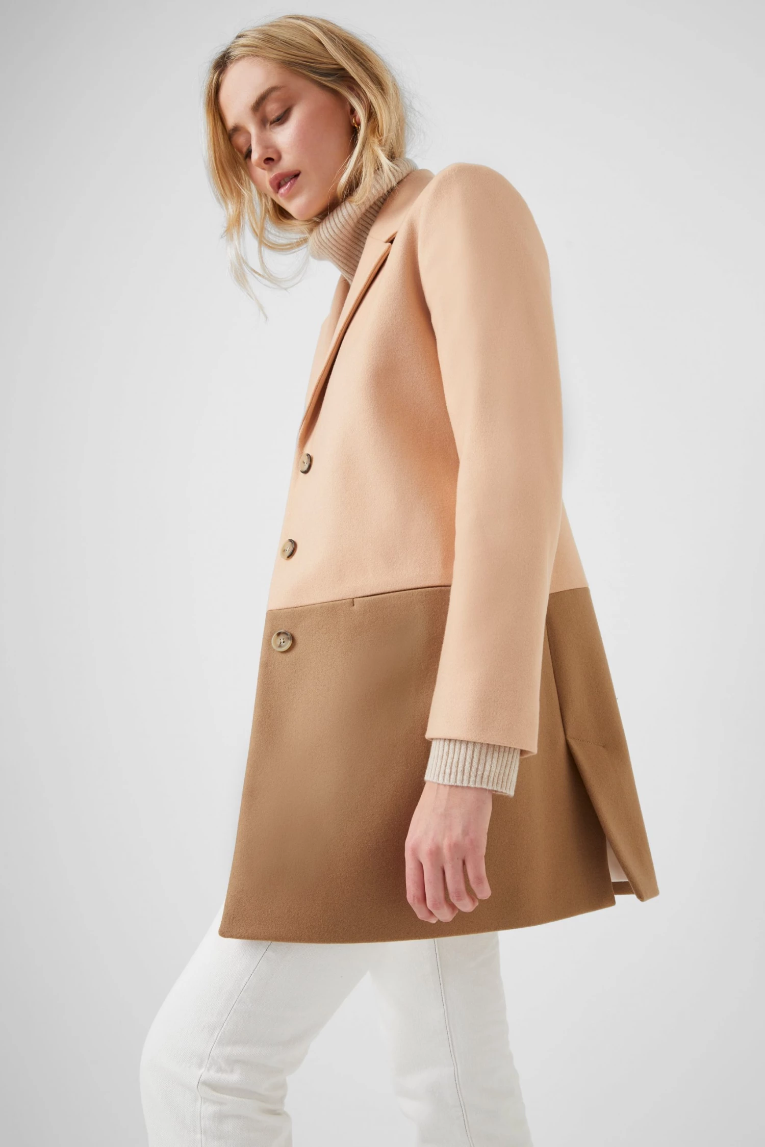 French Connection Sale Fava Platform Felt Coat 4 French Connection Sale Fava Platform Felt Coat