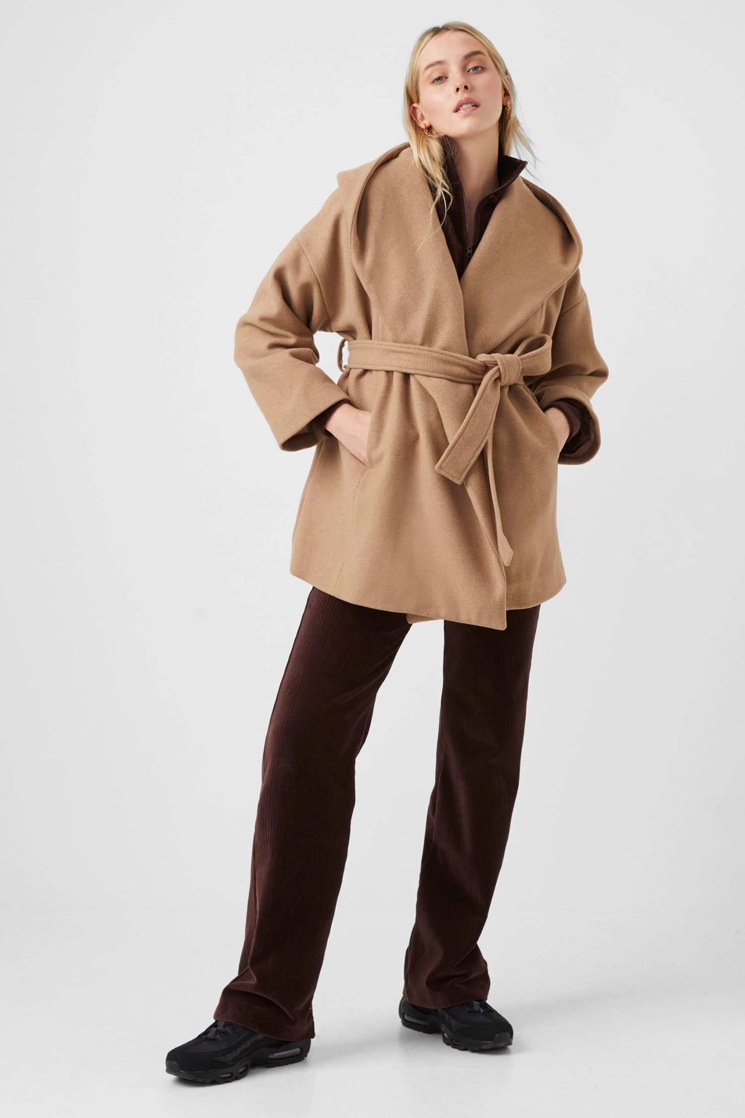 French Connection Favan Hooded Coat Coats & Jackets 6 French Connection Favan Hooded Coat Coats & Jackets