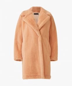 French Connection Buona Faux Fur Long Coat Sale