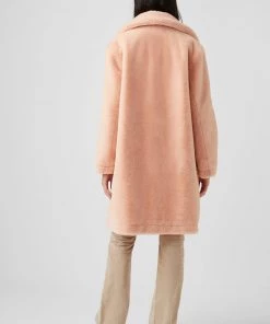 French Connection Buona Faux Fur Long Coat Sale