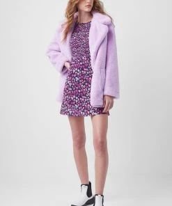 French Connection Buona Faux Fur Short Coat Sale