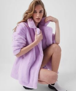 French Connection Buona Faux Fur Short Coat Sale