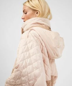 French Connection Arai Recycled Quilted Colour-Block Coat 14 French Connection Arai Recycled Quilted Colour-Block Coat