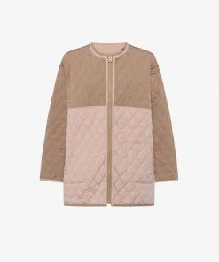 French Connection Arai Recycled Quilted Colour-Block Coat 19 French Connection Arai Recycled Quilted Colour-Block Coat