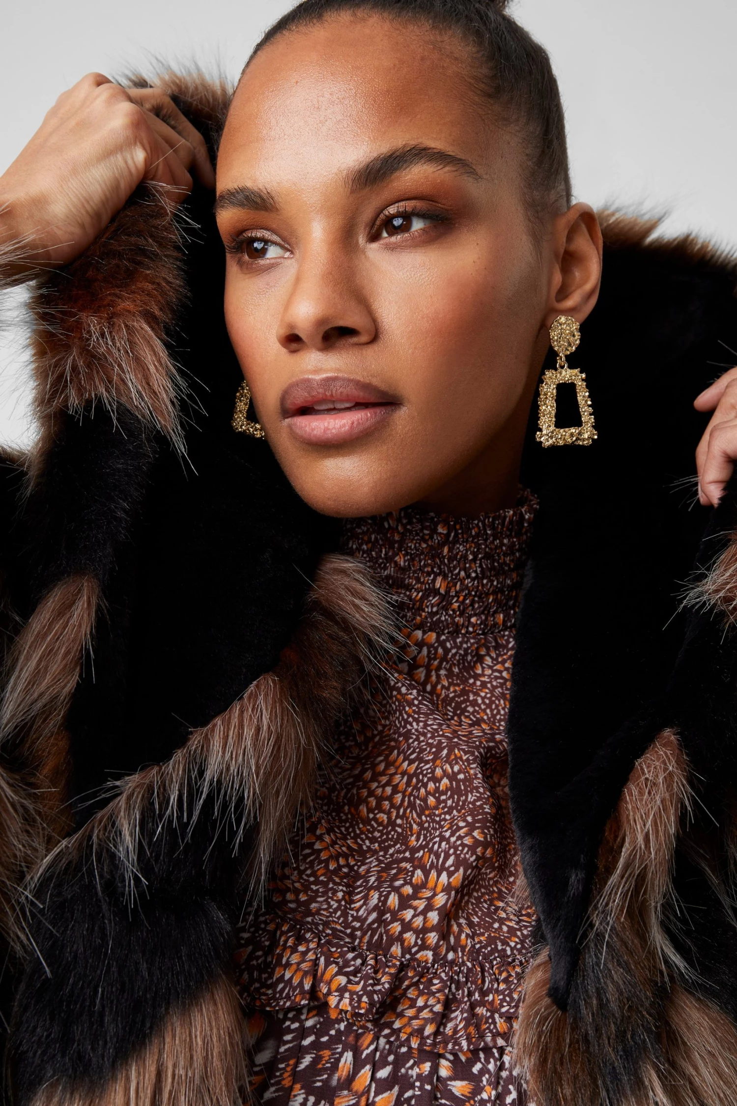 French Connection Dallow Faux Fur Hooded Coat Sale 5 French Connection Dallow Faux Fur Hooded Coat Sale