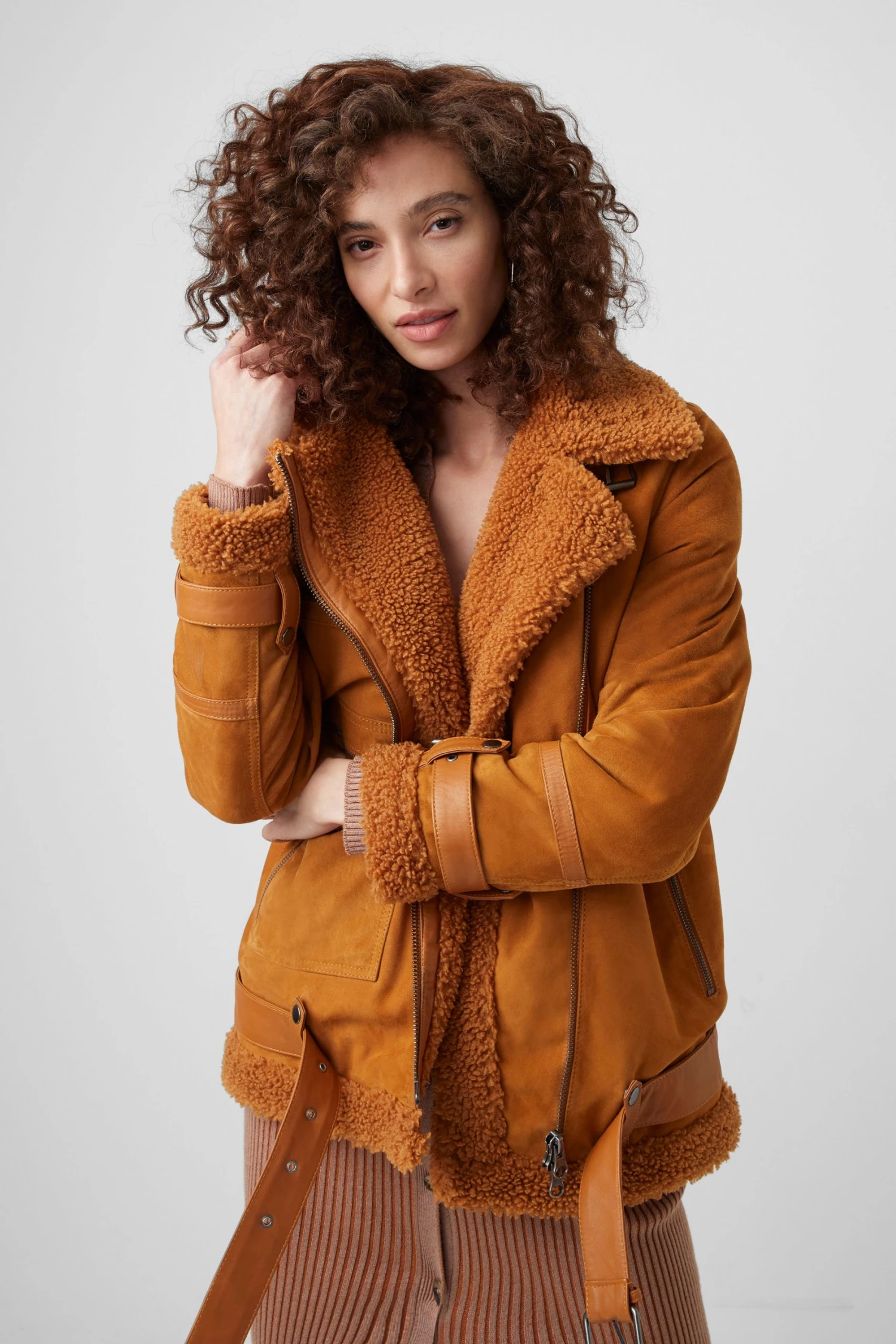 French Connection Favosi Shearling Coat Coats & Jackets 3 French Connection Favosi Shearling Coat Coats & Jackets