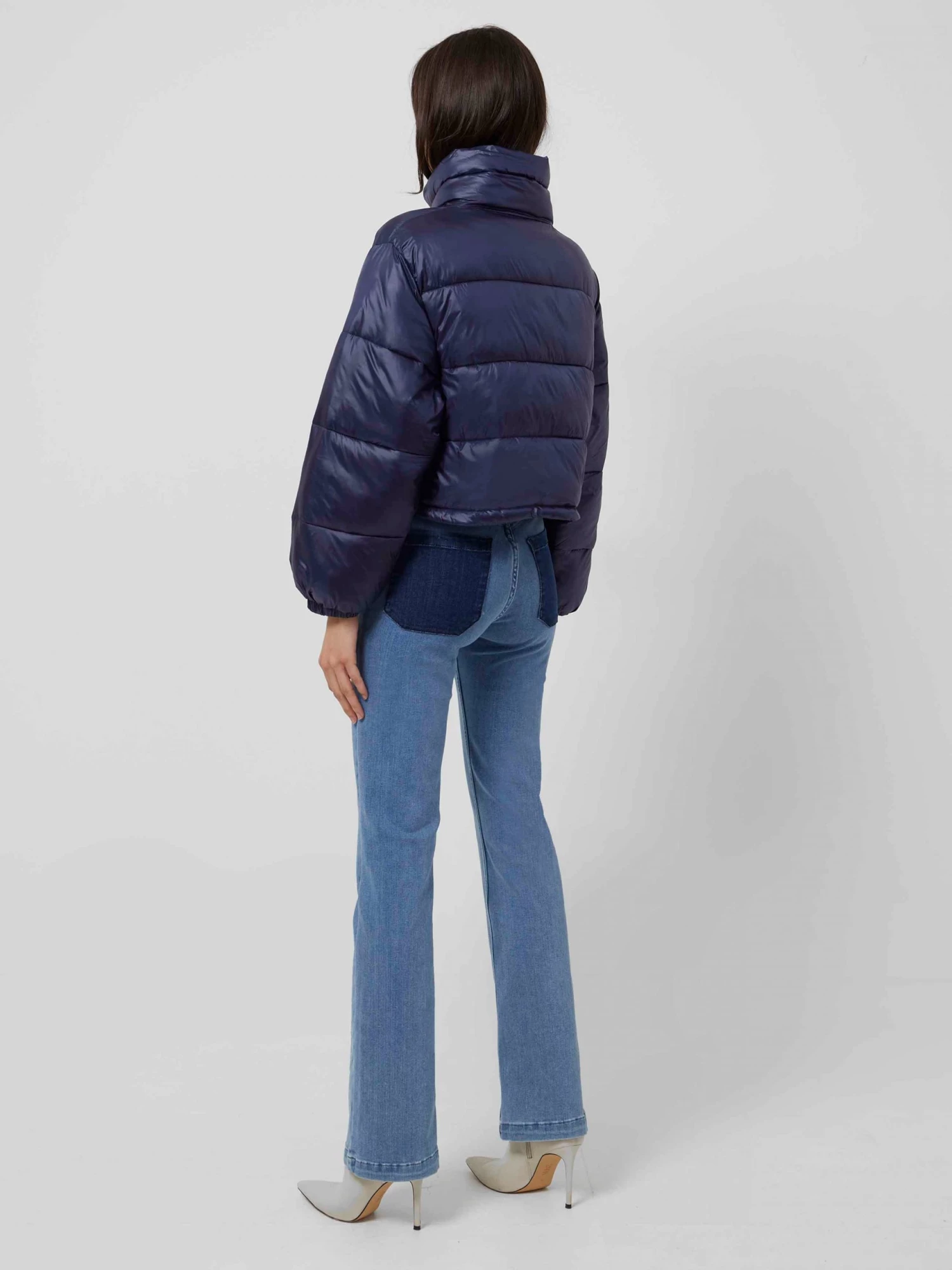 French Connection Short Metallic Puffa Jacket 6 French Connection Short Metallic Puffa Jacket