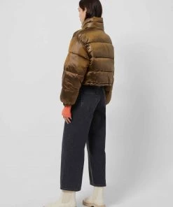 French Connection Short Metallic Puffa Jacket