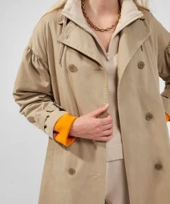 French Connection Anai Cotton Trench Coat