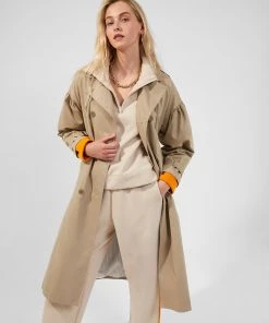 French Connection Anai Cotton Trench Coat
