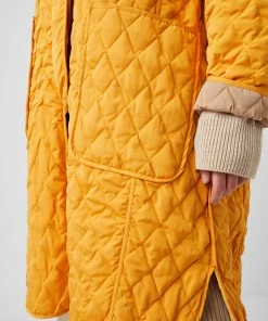 French Connection Aris Quilt Reversible Coat Sale