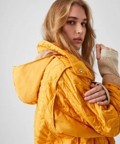 French Connection Aris Quilt Reversible Coat Sale