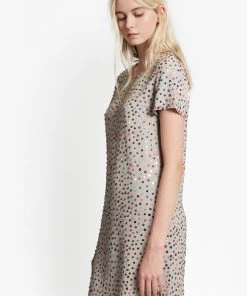 French Connection Rainbow Jewel Embellished Dress