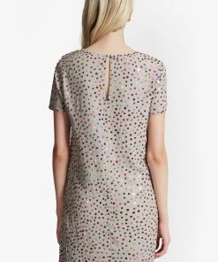 French Connection Rainbow Jewel Embellished Dress