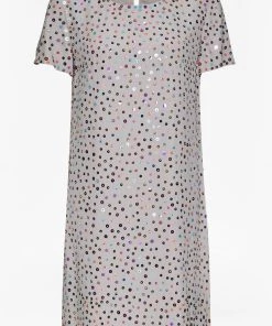 French Connection Rainbow Jewel Embellished Dress