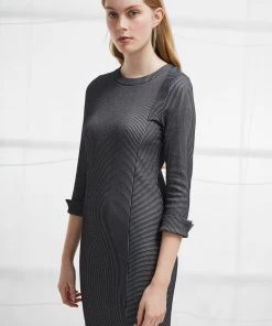French Connection Sale Sario Rib Jersey Midi Dress