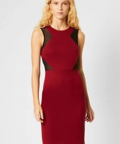 French Connection Manhatten Jersey Sleeveless Panelled Dress