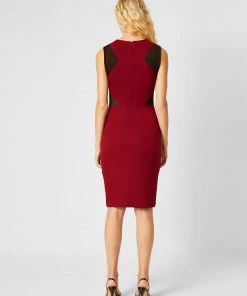 French Connection Manhatten Jersey Sleeveless Panelled Dress