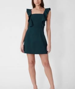 French Connection Whisper Ruffle Mini Dress